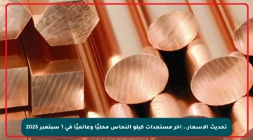 تحديث الأسعار.. آخر مستجدات كيلو النحاس محليًا وعالميًا في 1 سبتمبر 2025